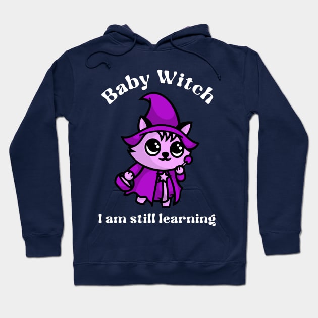 Baby Witch Learning Witchcraft Witch in training Wicca wiccan Hoodie by Witchy Ways